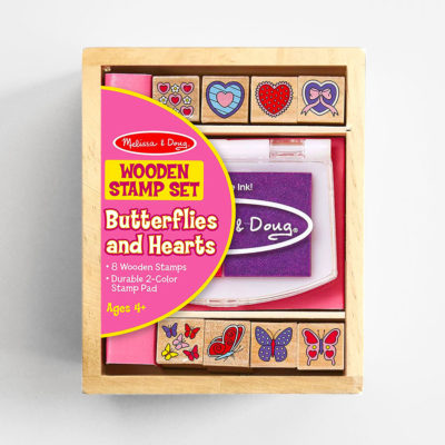 STAMP SET: BUTTERFLIES AND HEARTS